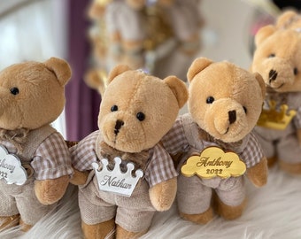 Teddy Bear Baby Shower Favors, Teddy Bear Party Favors, Teddy Bear Key Chain, Personalized Gifts, Birthday Party Favors