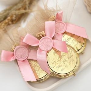 Gold Compact Mirror Quinceañera Favor, Quinceañera Party Favors For Guest, Sweet 16 Party Favors, Quinceañera Gift, Mis Quince Anos Favor