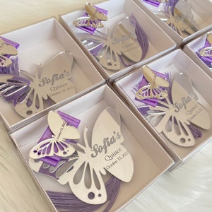 Butterfly Quinceanera Favors, Sweet 16 Party Favor, Quinceañera Gift, Baby Shower Favor, Mis Quince 15 Favor, Birthday Favors