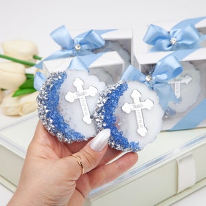 Bomboniere per battesimo in argento per ragazzo, Magnete a croce per battesimo, Regalo per battesimo, Bomboniere per battesimo, Mi Bautizo, Regalo per la prima comunione
