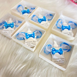 Baby Shower Magnet Favors Boy,  Personalized Babyshower Gift, Baby Shower Guest Gifts Box