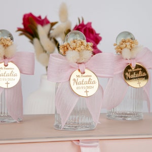 Holy Water Glass Bottle, Baptism Favors, Religious Gifts, Baptism Favors Girl and Boy, Mi Bautizo, Baptism Gift