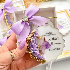 Cadeaux aimantés pour invités Quinceanera, Bonbons 16 cadeaux, Mis Coing Anos, Bonbons 15 Recuerdos