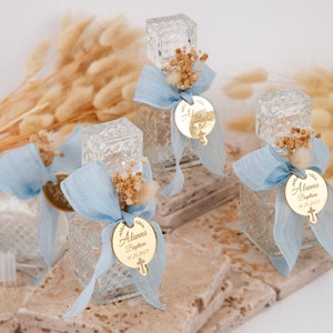 Holy Water Glass Bottle, Baptism Favor Girl and Boy, First Communion Favor, Blessed Holy Water Bottle, Baptism Gift, Mi Bautizo
