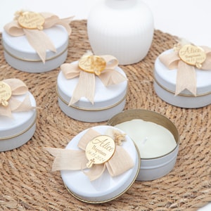 Baptism Candle Favors, First Communion Favors, Christening Candle Favors, Baptism Gift, Baptism Decoration, Mi Bautizo
