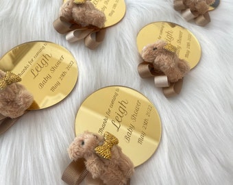 Teddy Bear Baby Shower Favors, Personalized Magnet