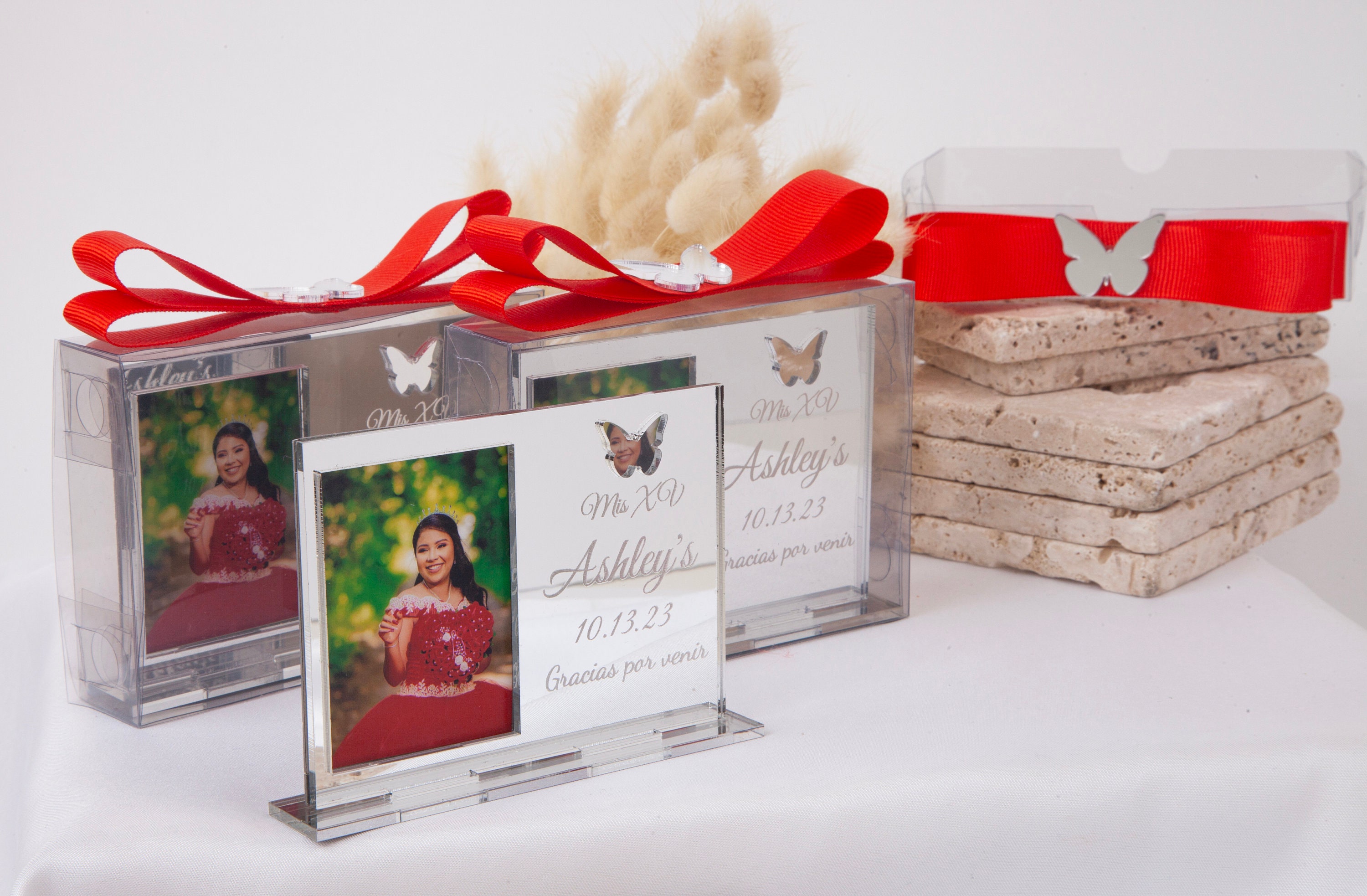 Quinceanera Butterfly Party Favors, Quinceanera Photo Frame Favors, Sweet 16 Favors, Mis Quince 15 Anos