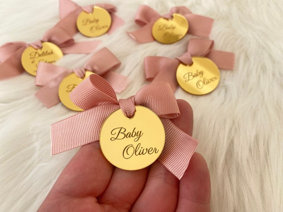 Acrylic Mirror Tags Tags for Favor Personalized Tags | Etsy