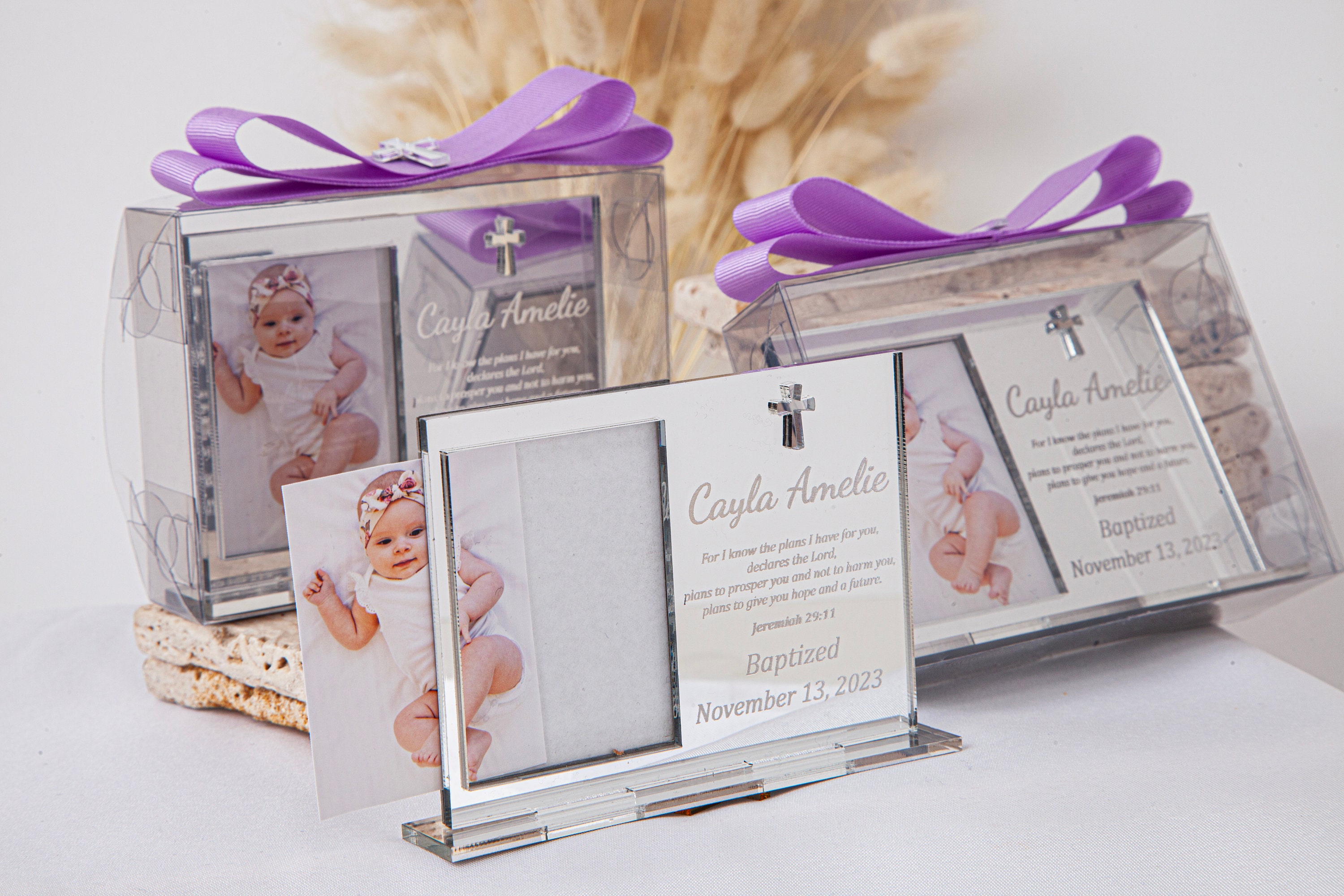 Personalized Baptism Favor, First Communion Favors, Christening Favors, Baptism Favor Girl and Boy, Baptism Photo Frame Stand, Mi Bautizo