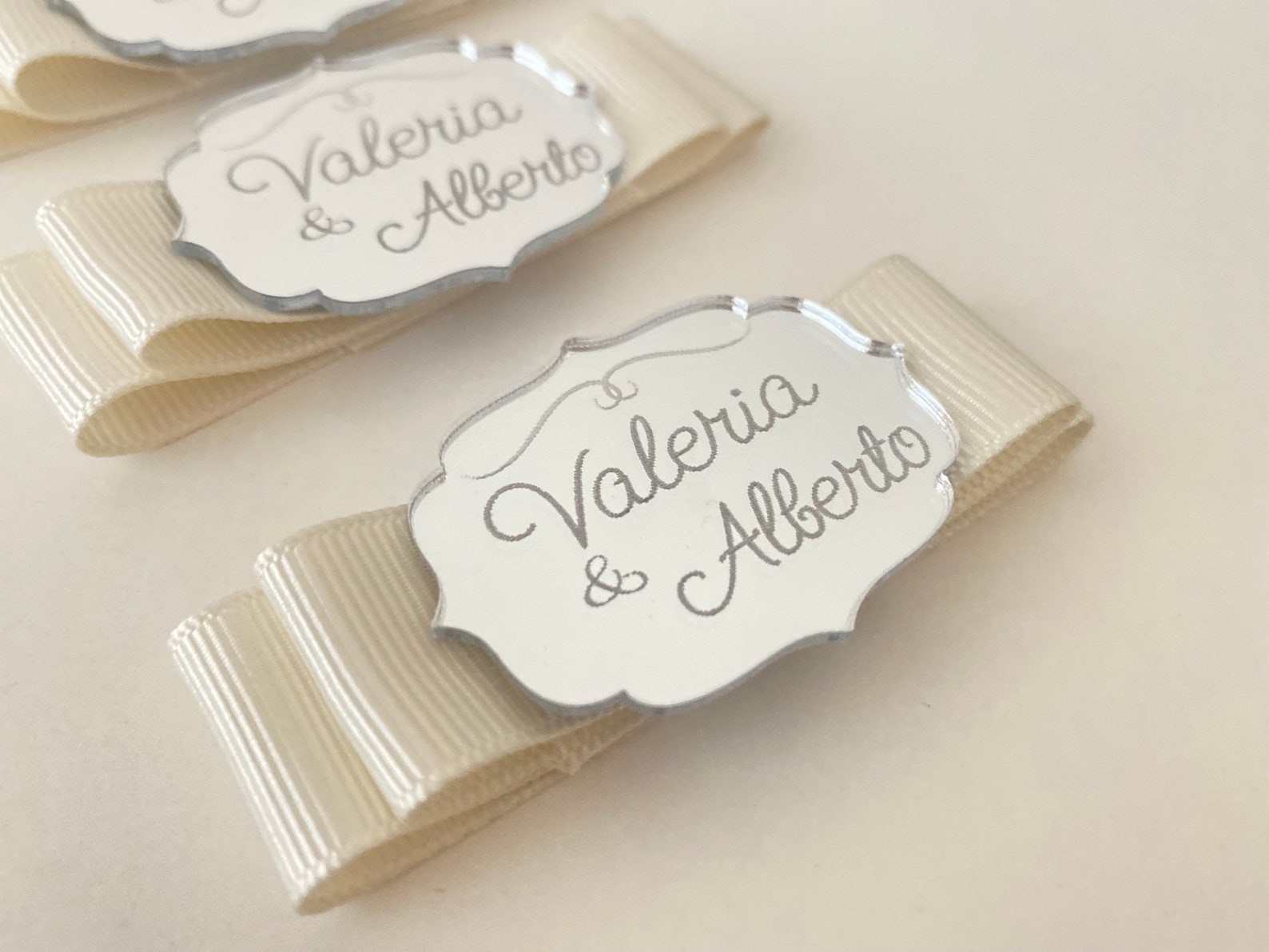 Custom Acrylic Mirror Tags for Favors Wedding Favor Tags - Etsy