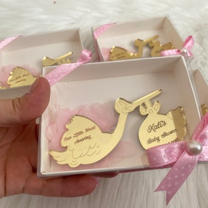 Personalized Stork Baby Shower Magnet Favors image 8