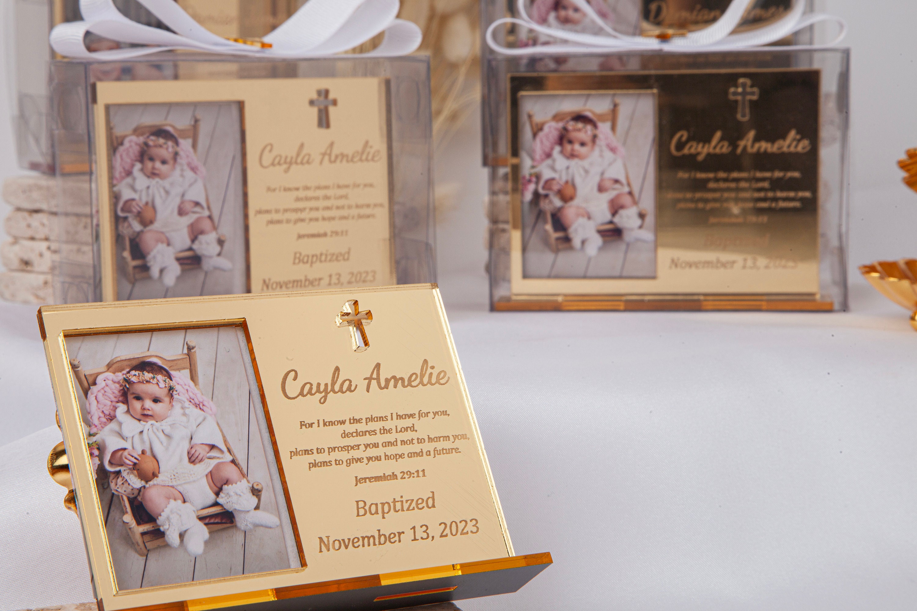 Personalized Baptism Favor, First Communion Favors, Christening Favors, Baptism Favor Girl and Boy, Baptism Photo Frame Stand, Mi Bautizo