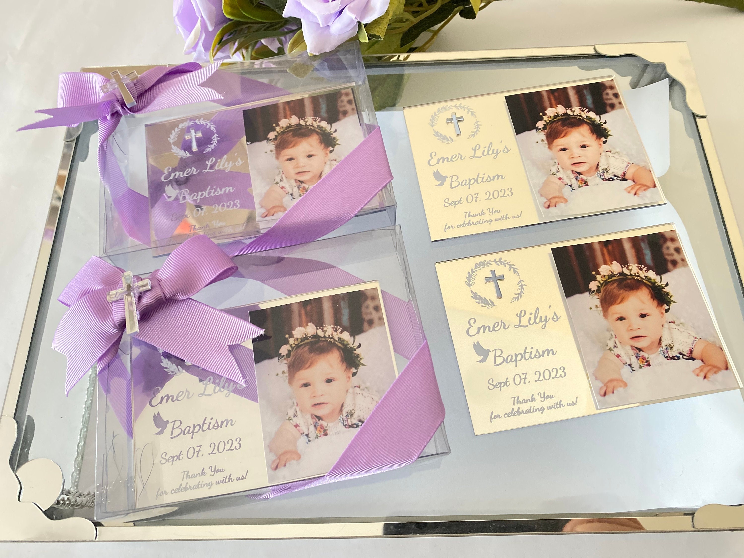 Silver Baptism Photo Magnet Favors, Baptism Favors Boy, Christening Favors, Mi Bautizo,Baptism Photo Frame