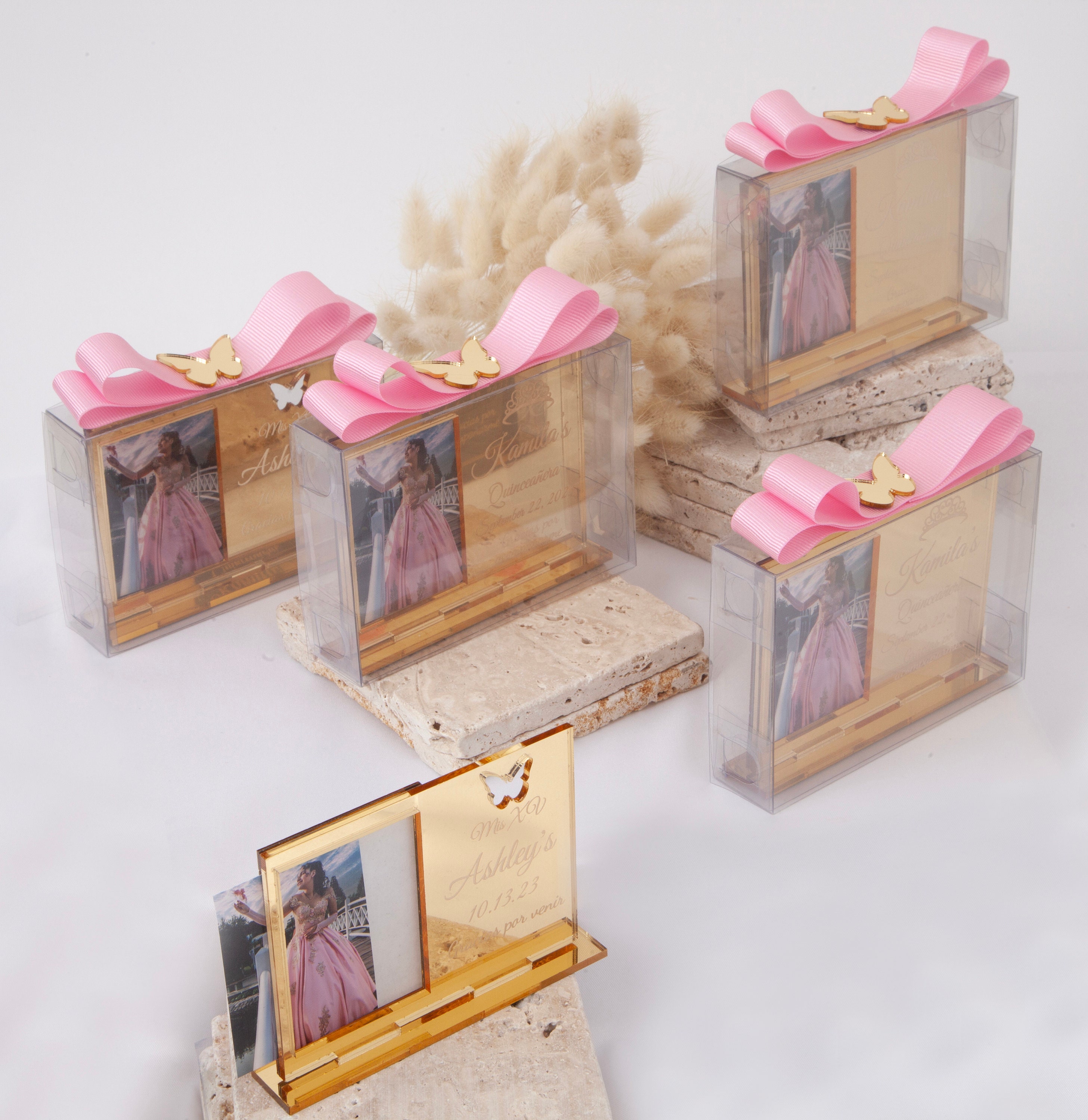 Quinceanera Butterfly Party Favors, Quinceanera Photo Frame Favors, Sweet 16 Favors, Mis Quince 15 Anos