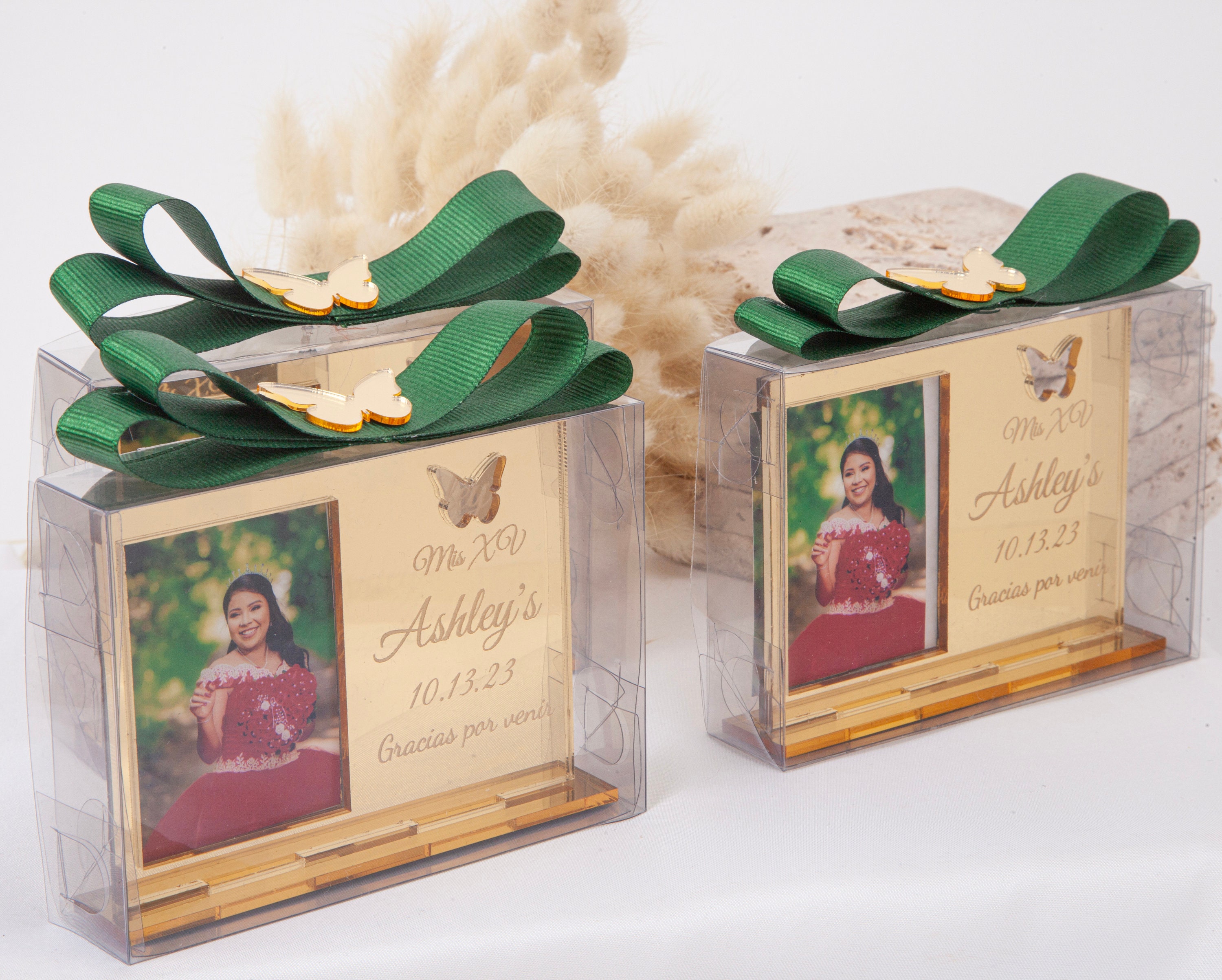 Quinceanera Butterfly Party Favors, Quinceanera Photo Frame Favors, Sweet 16 Favors, Mis Quince 15 Anos