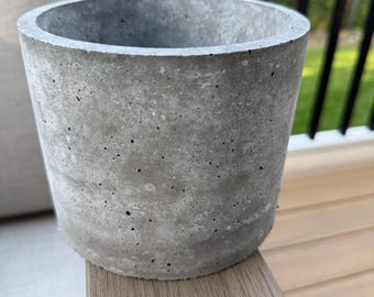 Modern grey Concrete Planter 5 inch plant pot