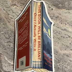 Pegatina de libro no escrito