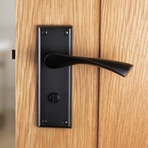 Super stylish Venti door Lever on backplate available in bathroom , lock or latch
