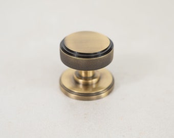 Hand Crafted Harrison Solid brass Knurled Mortice Knob