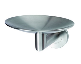 elegant curved soap dish made from 316 graded stainless steel