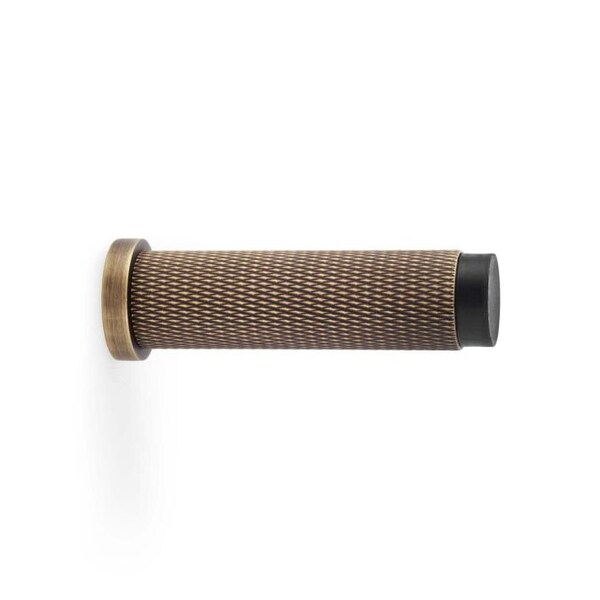 Elegant Knurled or lined Solid Brass Door stop