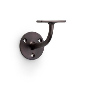 Heavy Duty Handrail Bracket forged from Solid Brass ideal for stairs and high traffic areas. in a range of hardwearing and stylish finishes