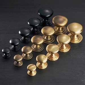 Victorian Cupboard Knob in a variety of finishes and sizes solid brass