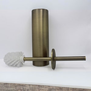 Brass Toilet Brush and Holder. available in 4 luxury finishes to suit any bathroom, perfect to add little class to a ordinary toilet cleaner