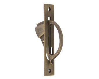 Solid Brass Sliding Door Edge Pull  a sleek, modern addition designed for flush fitting into pocket doors. retractable pull