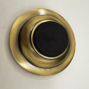 massivem Messing mit Gummipuffer Türstopper/Puffer, wandmontiert, dezenter Tür- und Wandschutz