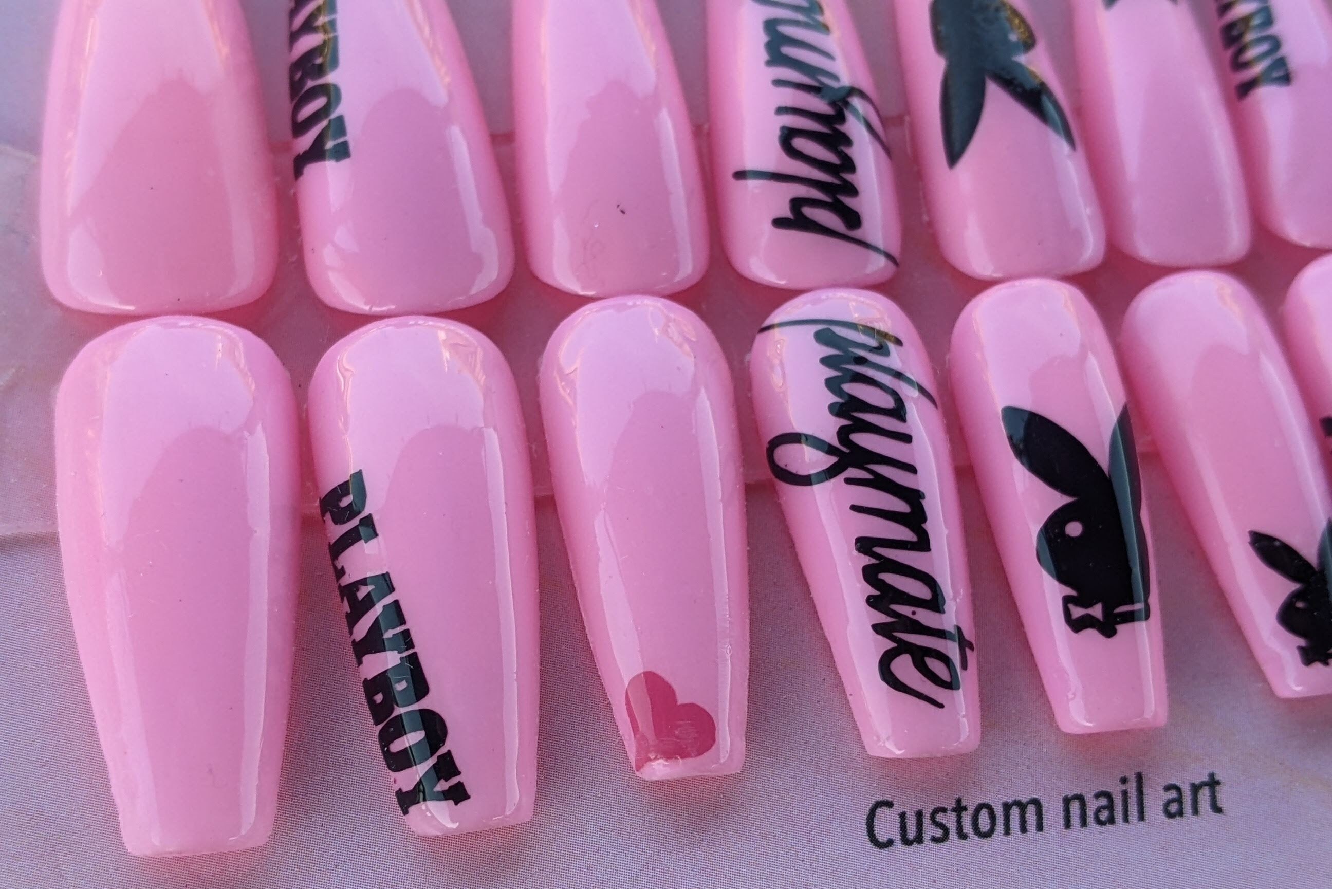 Playboy Fake Nails - Etsy