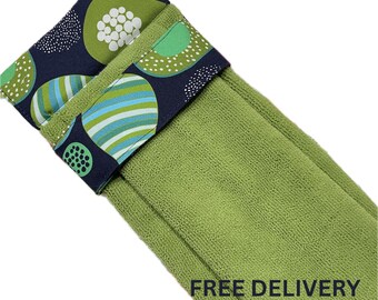 Avocado Pear Hanging Hand Towel:  Microfibre or Cotton Cloth