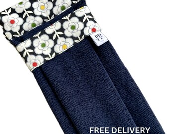 Toalla de mano colgante con diseño de camelia japonesa, cubierta de algodón, paño de microfibra