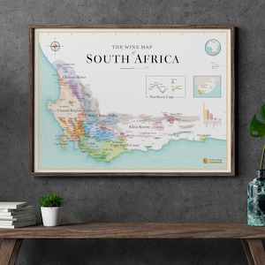 Wijnkaart van Zuid-Afrika