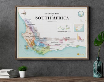 Wine Map of South Africa