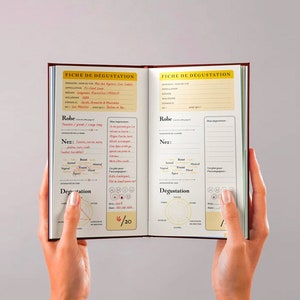 Carnet de dégustation vin - 200 pages pour noter vos découvertes