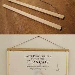 Wooden poster holder