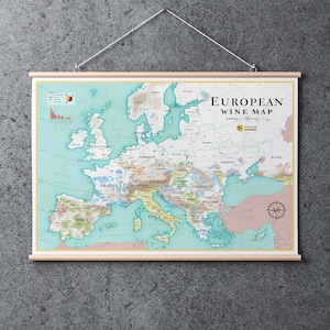 Carte du Monde Carte à gratter de l'Europe en Bonus affiche revue