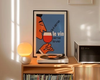 Boire un canon c&#39;est sauver un vigneron - poster vintage