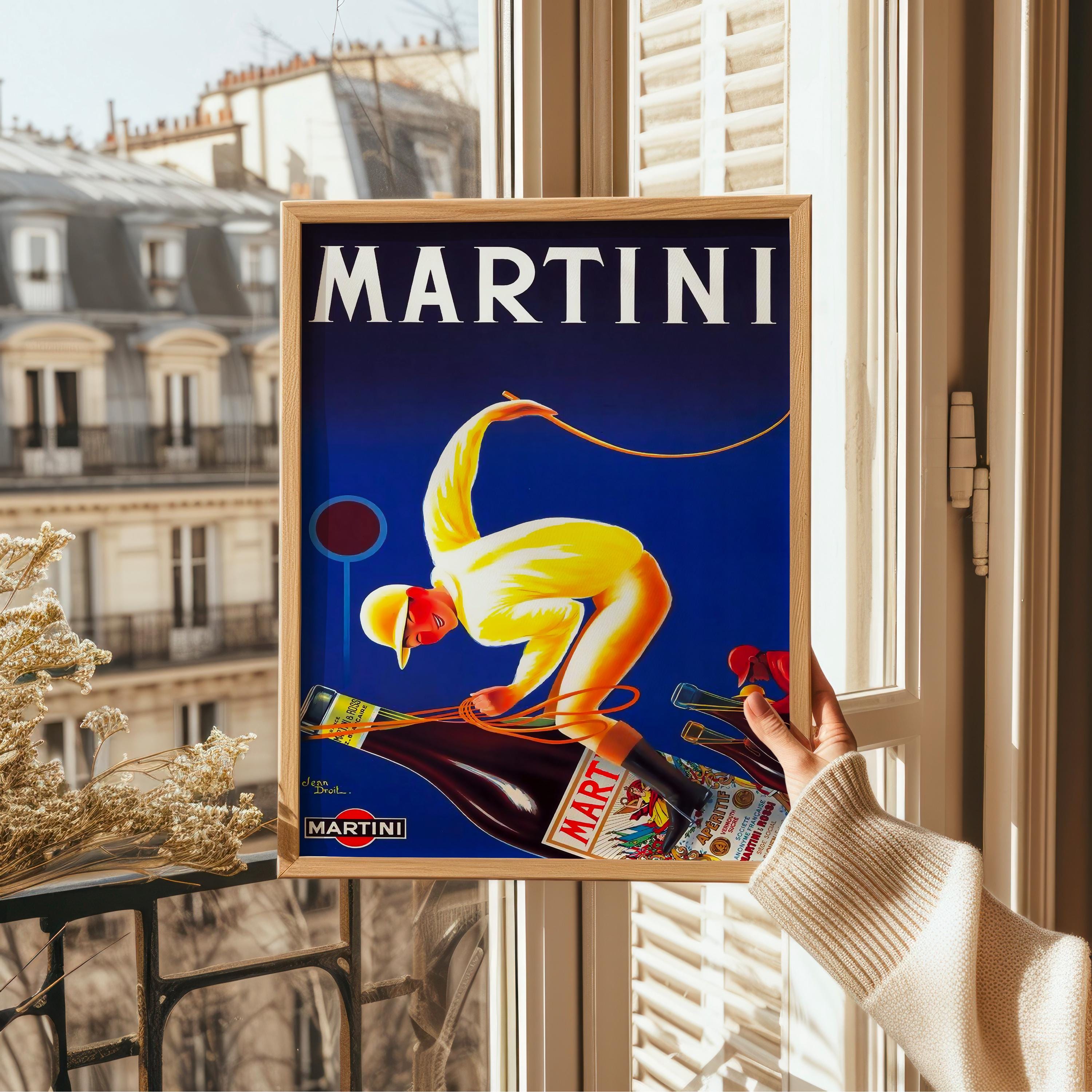 Martini - Vintage Advertising Illustration by Jean Droit - Etsy