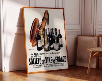 フランスワインラベルのポスター フランスワイン協会ポスター - Etsy 日本
