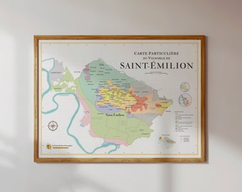 Wine Map of Loire Valley - Gift idea for wine lovers