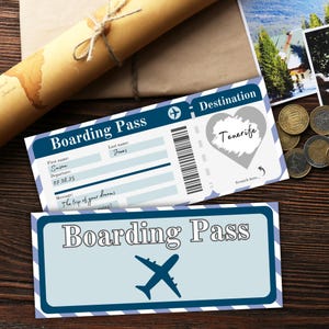 Buono regalo per biglietti aerei / Buono viaggio per coppie, familiari e amici / Regalo gratta e vinci per compleanno e crociera con confezione unica