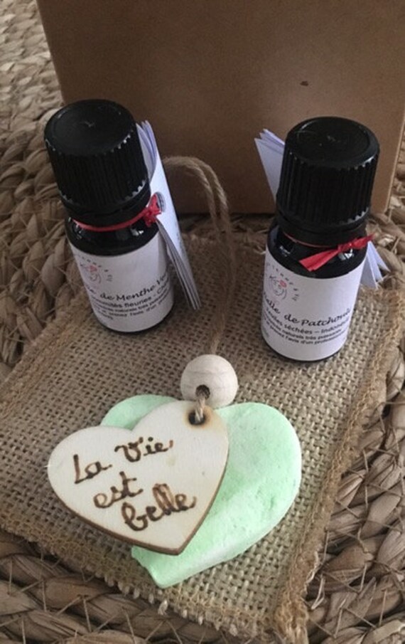 Coffret La Vie Est Belle - Huile Essentielle de Menthe Verte et Patchouli