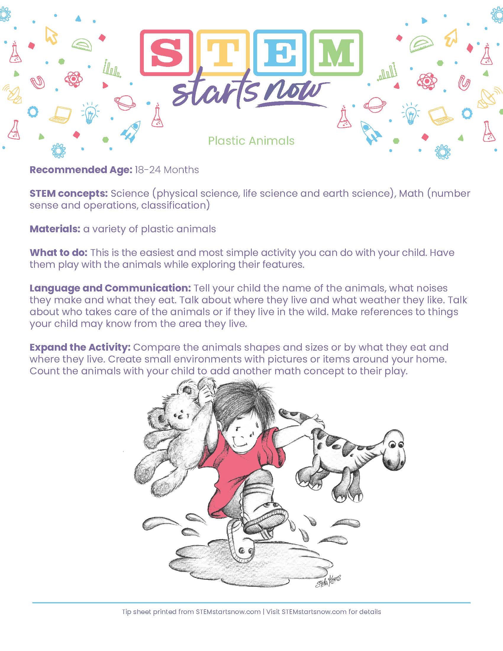 28 Printable STEM Activities for Children Ages 6 Months 30 Months ...