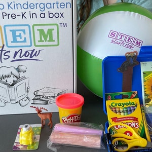 Kindergarten Readiness Box; Pre-K in a Box, Summer Learning, Interactive Preschool Activities, Fine Motor Skills, STEM, Learn at home