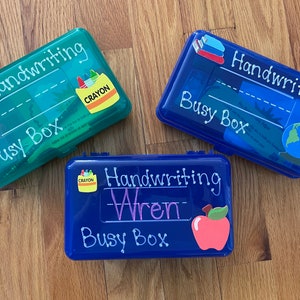 Fine Motor Skills Box, Handwriting, Interactive Preschool Activity, Kindergarten Prep, Scissor Skills, Social-Emotional skills, Personalized