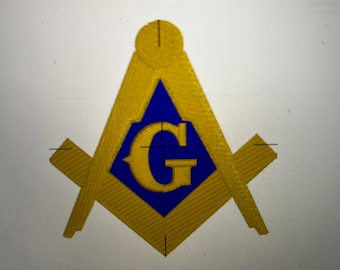 Master Mason Square and Compasses Embroidery Design Digital File