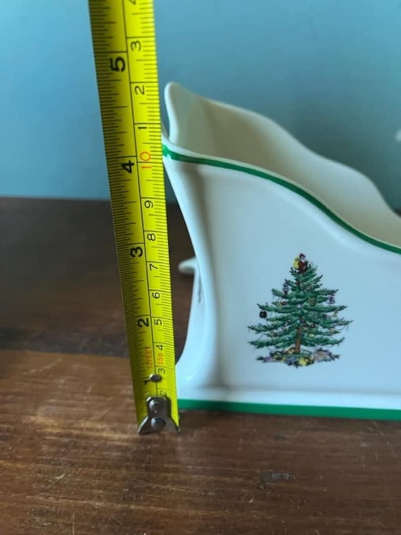Spode Christmas Tree Sleigh Centerpiece Serving Bowl NIB Etsy