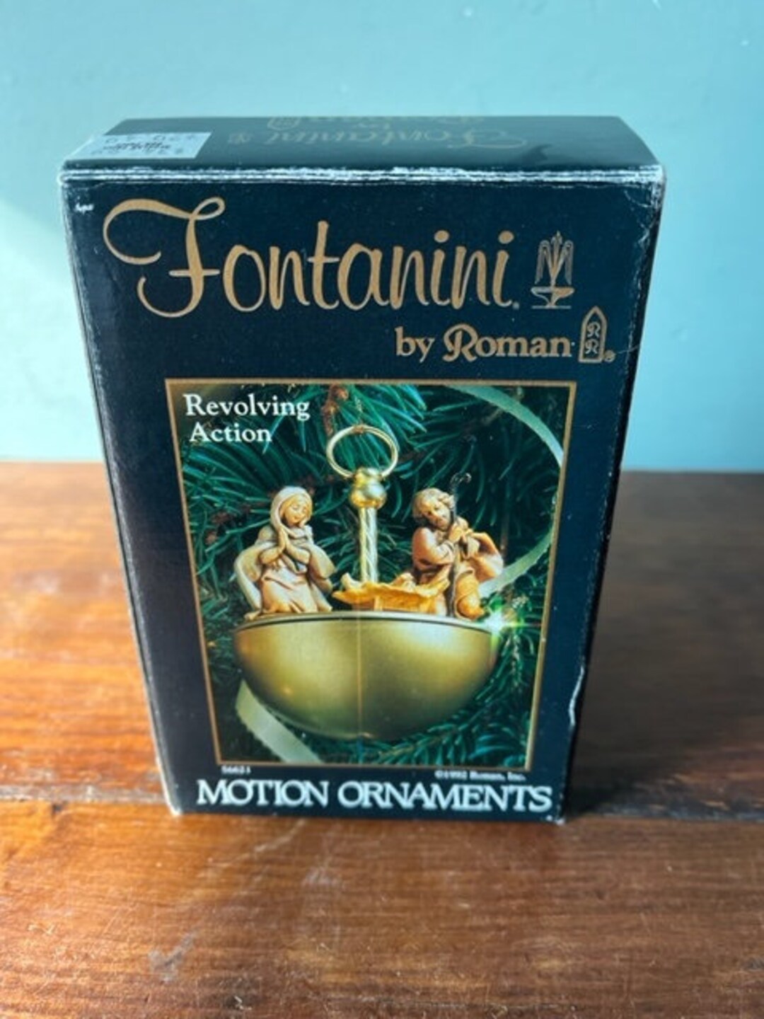 Vintage Fontanini Motion Christmas Ornament Shepherd Boy and Sheep